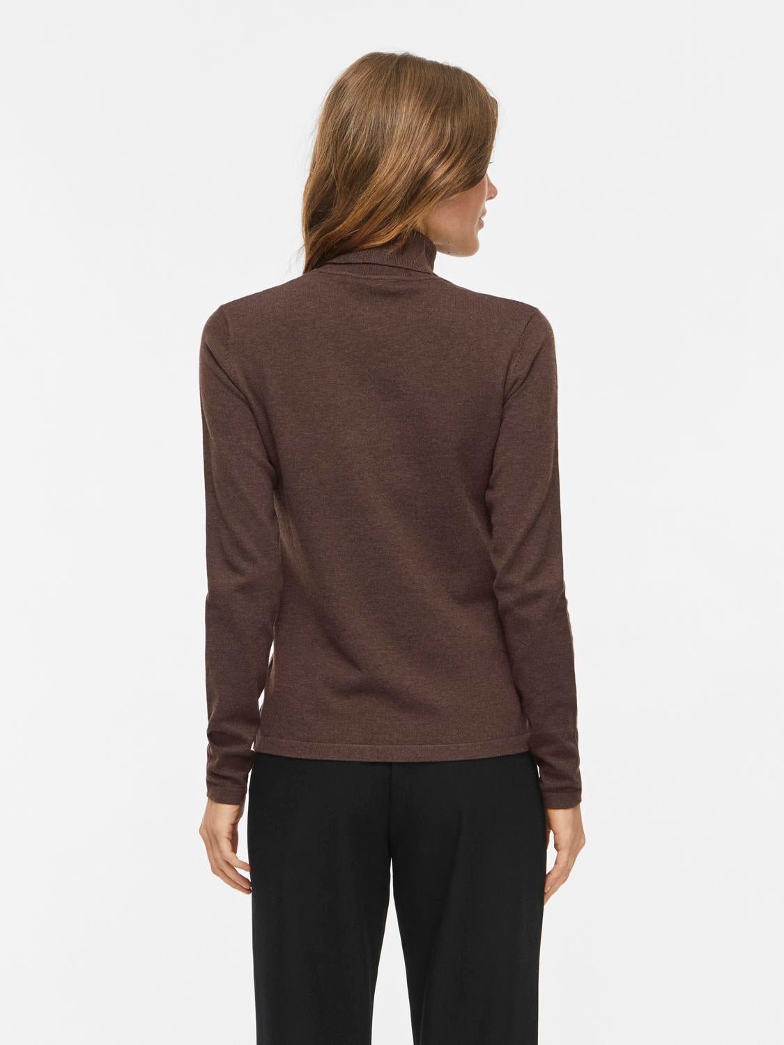 VIMALU Knitted Top - Coffee Bean - VERO MODA & VILA Bergvik